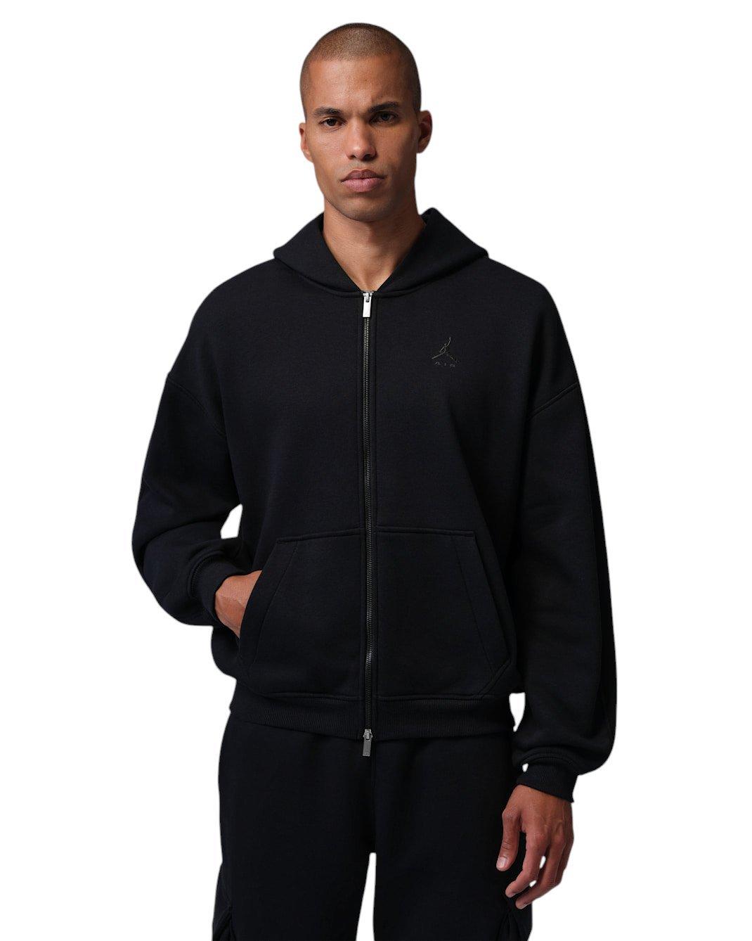 Jordan Men's Brooklyn Oversized Fleece Full-Zip - Black - BLACK